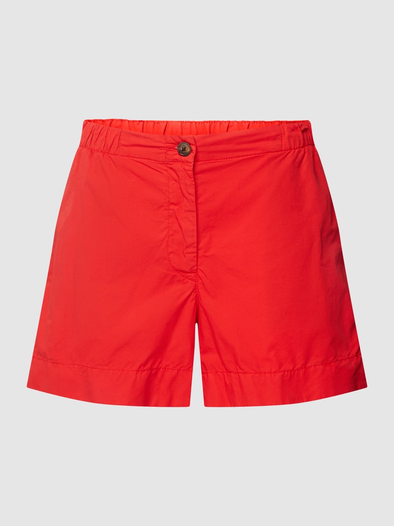 Shorts mit elastischem Bund in hellrot