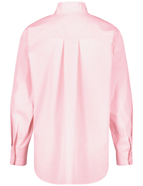 Gestreifte Bluse mit Quetschfalte