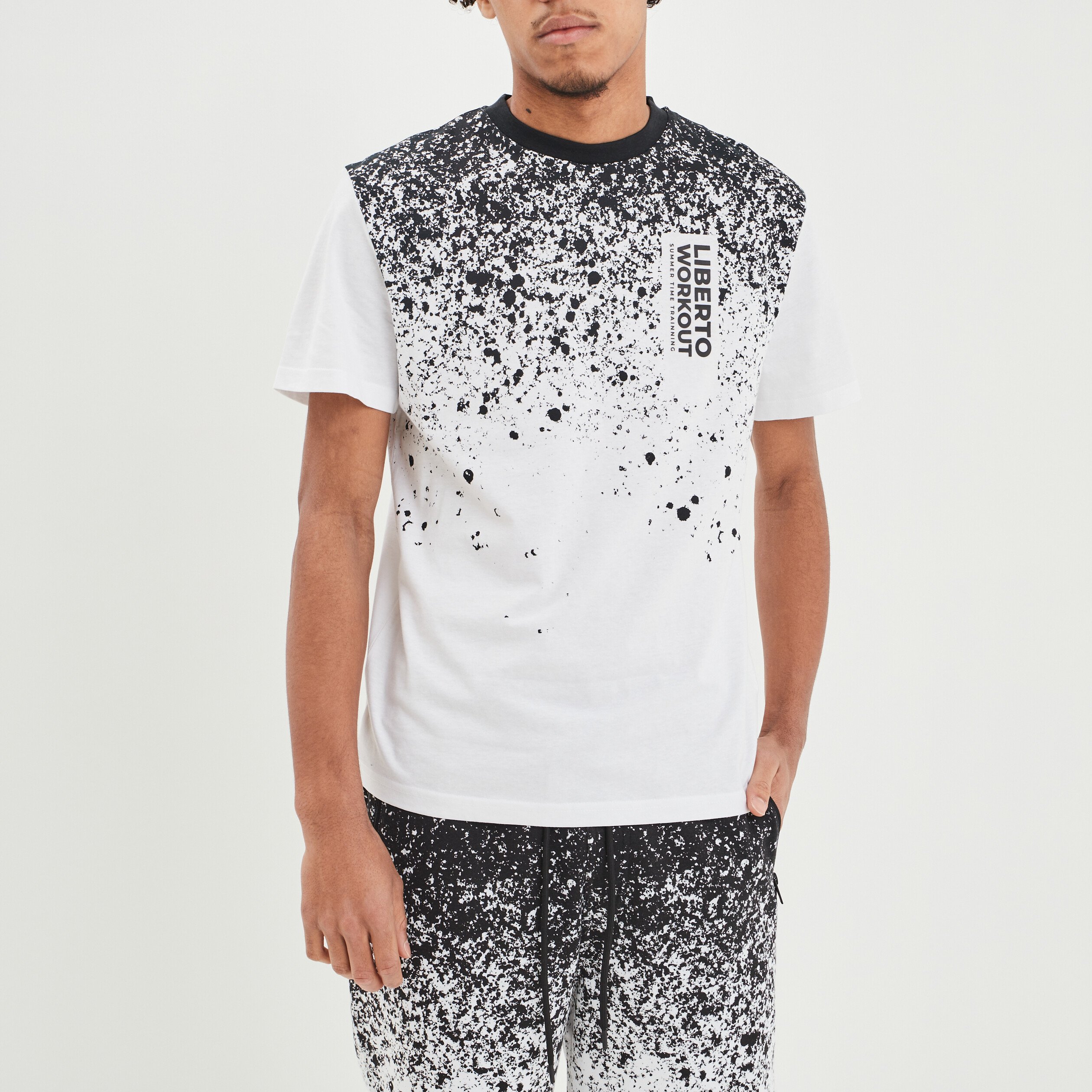 T-shirt manches courtes Liberto blanc homme | La Halle