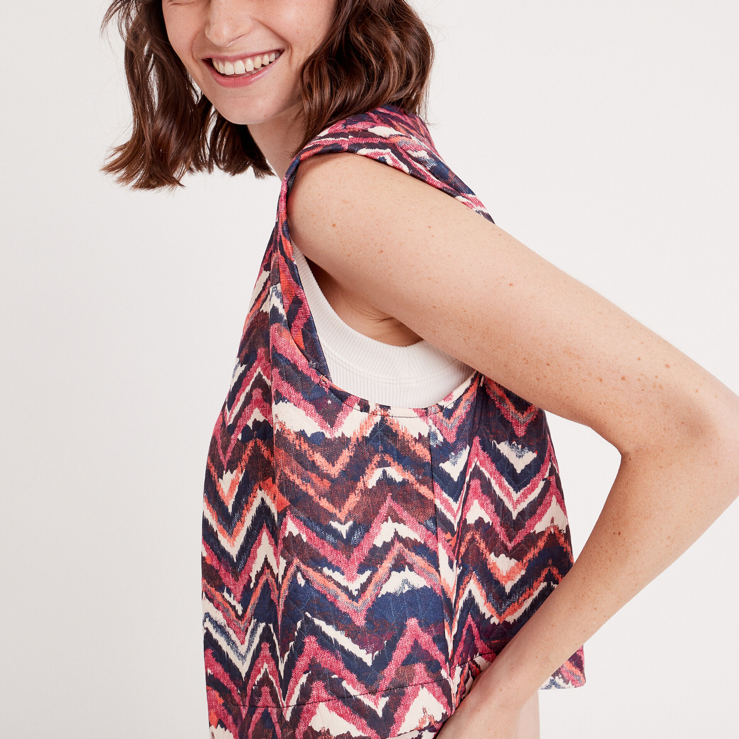Veste sans manches rose fushia femme | Cache Cache