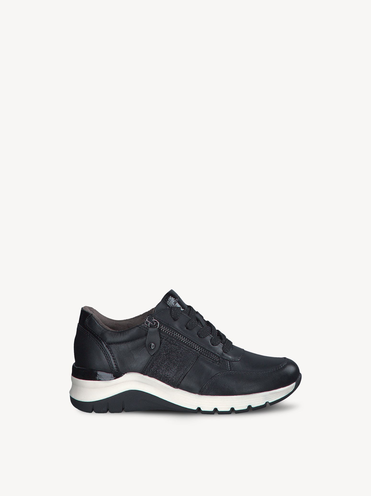 Basket en cuir - noir