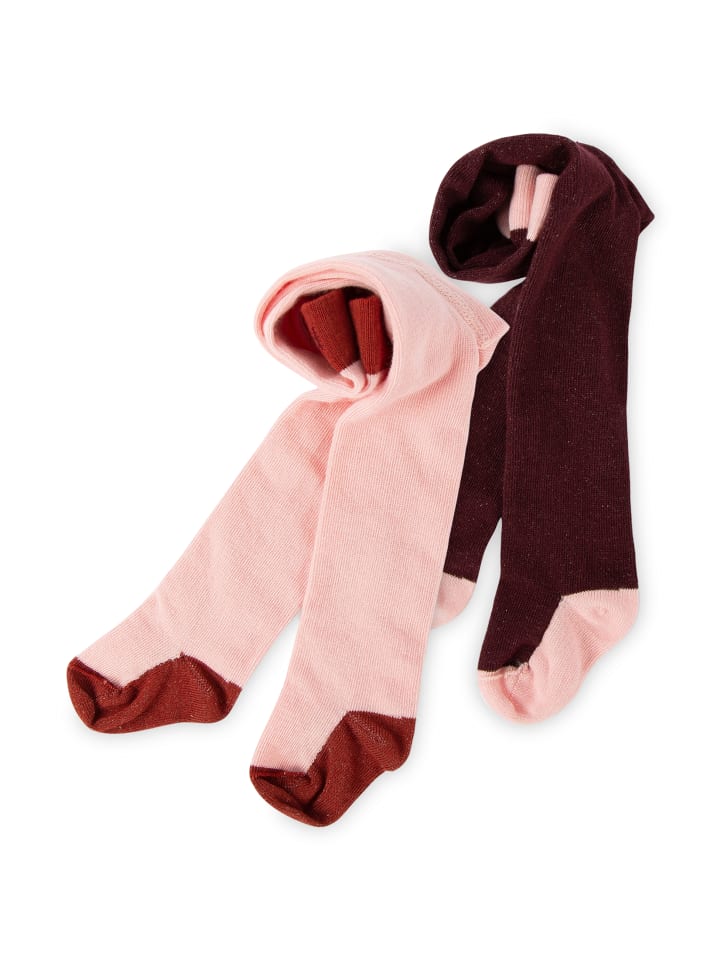 Sigikid Strumpfhosen 2er Set Autumn-Forest in rot/rosa günstig kaufen