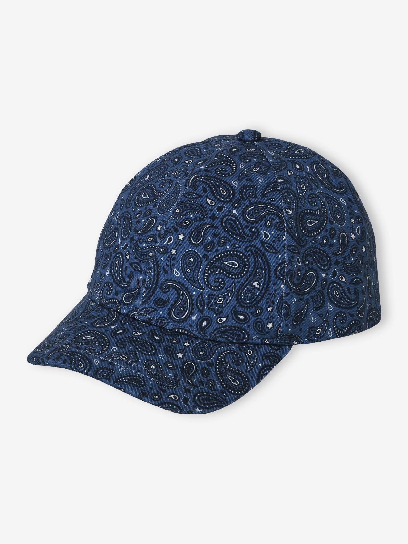 Casquette imprimée esprit bandana garçon marine