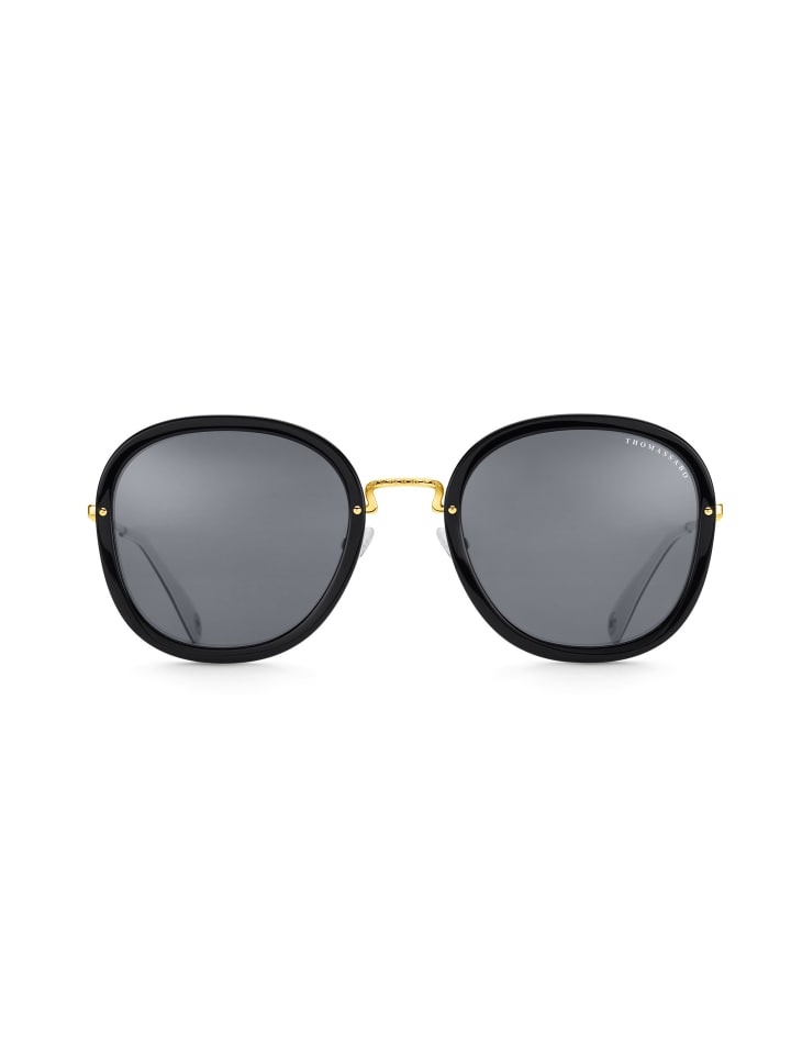 Thomas Sabo Sonnenbrille in gold, schwarz, weiß günstig kaufen onesize