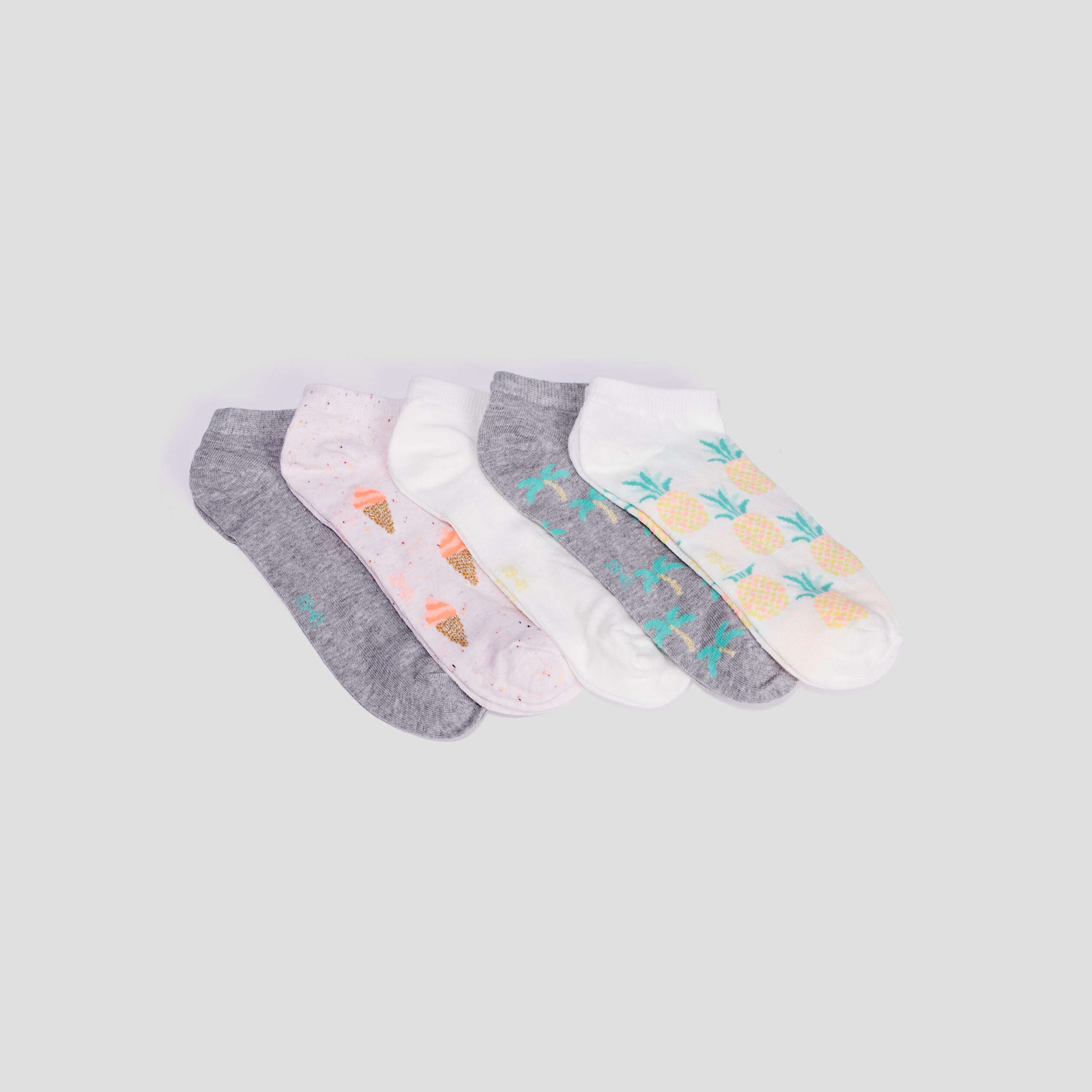 Lot 5 paires chaussettes multicolore femme | La Halle