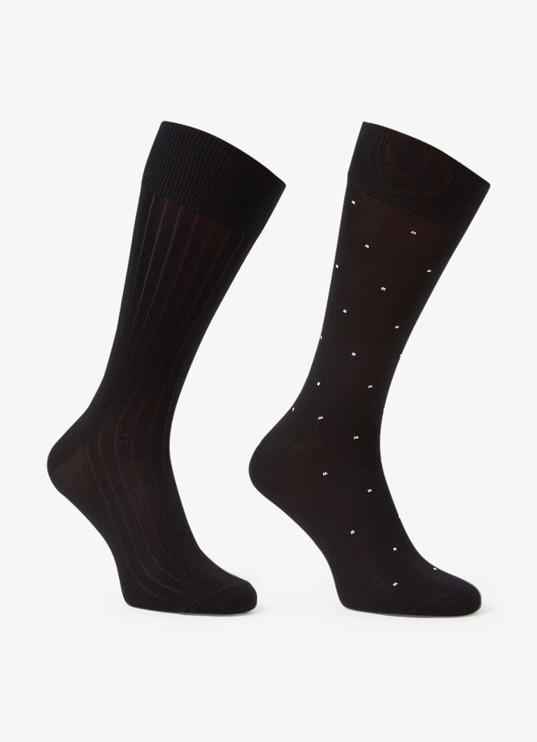Reiss Graham printed socks in a 2-pack