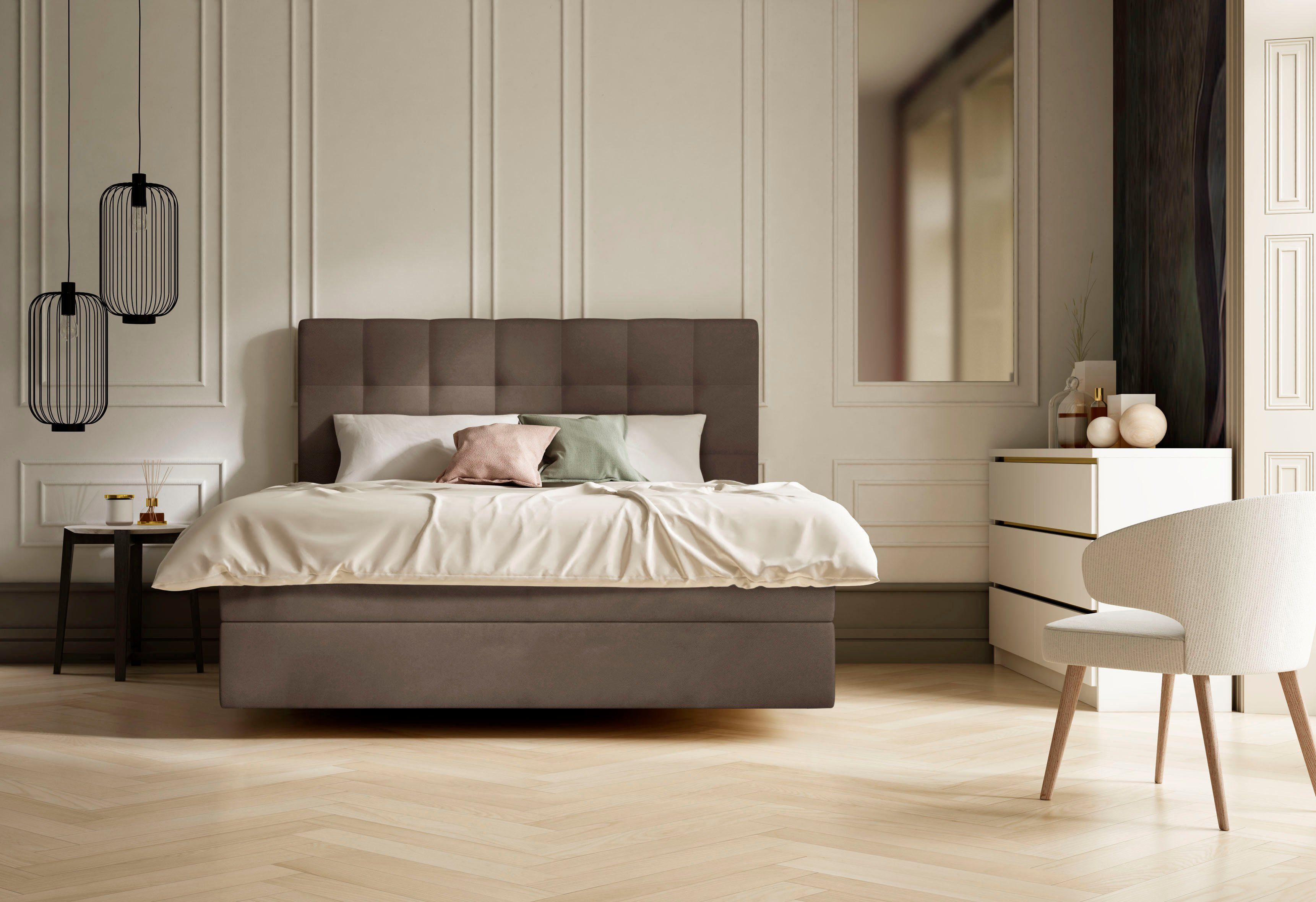 Schlaraffia Boxspringbett Aida, mit GELTEX® Next Topper und 7-Zonen-Tonnentaschen-Federkernmatratze