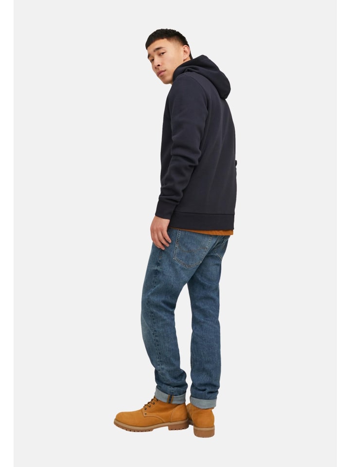 Jack & Jones Hoodie 'Logo' in dunkelblau günstig kaufen