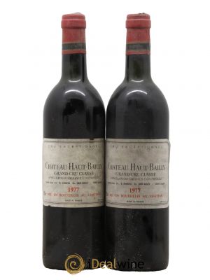 Château Haut-Bailly Cru Classé de Graves  1977 - Lot de 2 Bouteilles