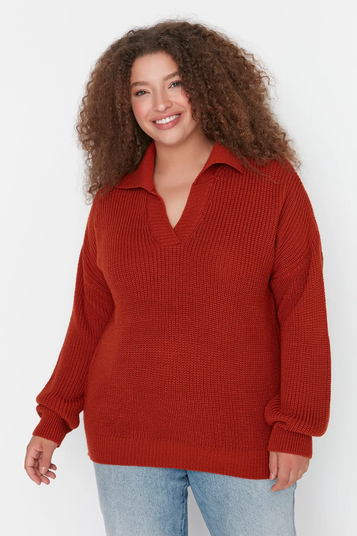 Trendyol Curve  Kachelstrickpullover TBBAW23AN00081