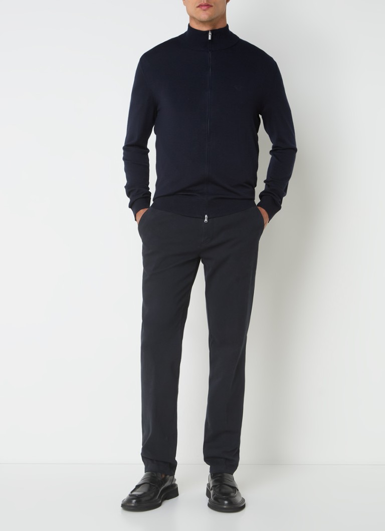 Pantaloni chino slim fit Boggi Milano cu buzunare interioare