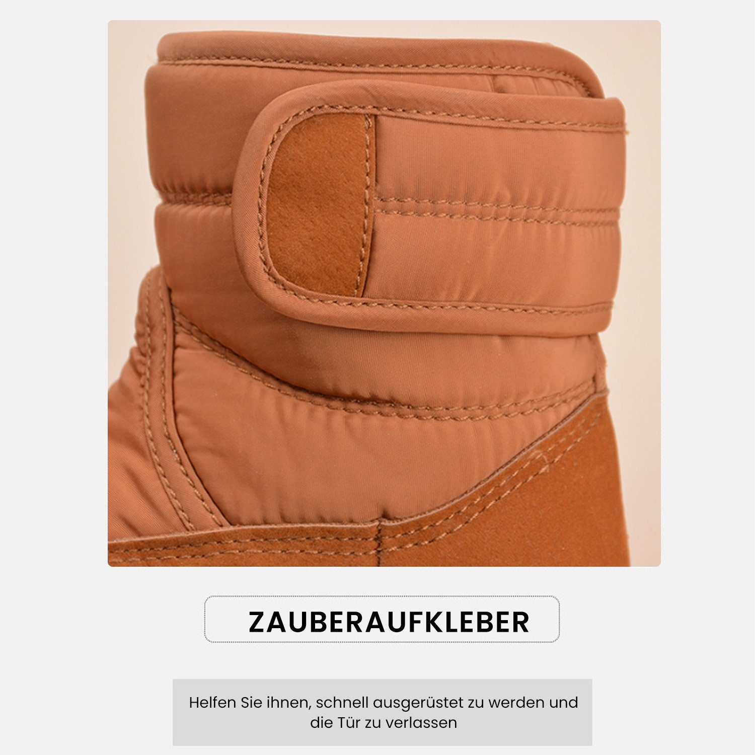 Daisred Warme Kinder-Schneestiefel Winterstiefel Bequem Stiefel