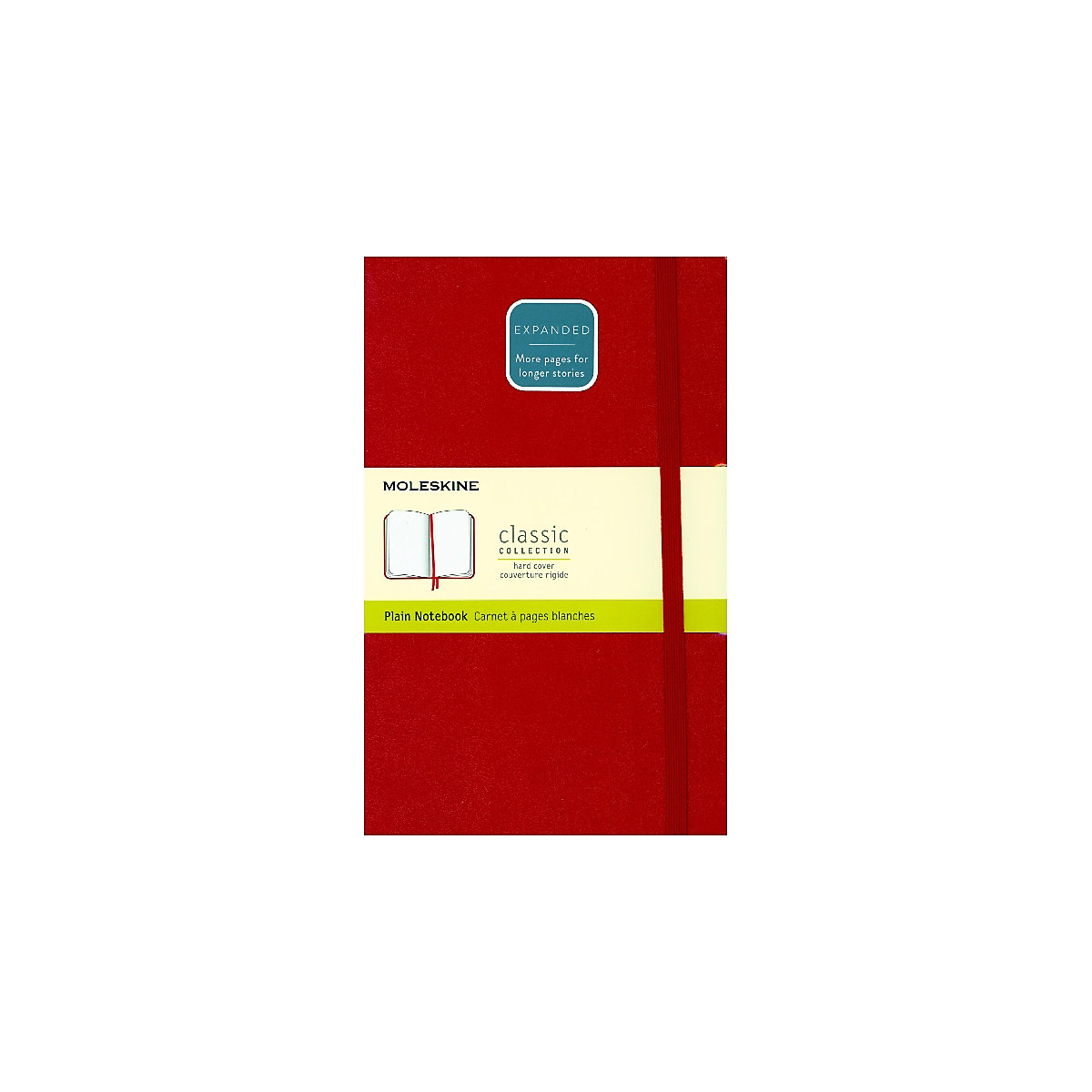 Moleskine classic, Notizbuch Erweitert Large/A5 Blanko, Scharlachrot