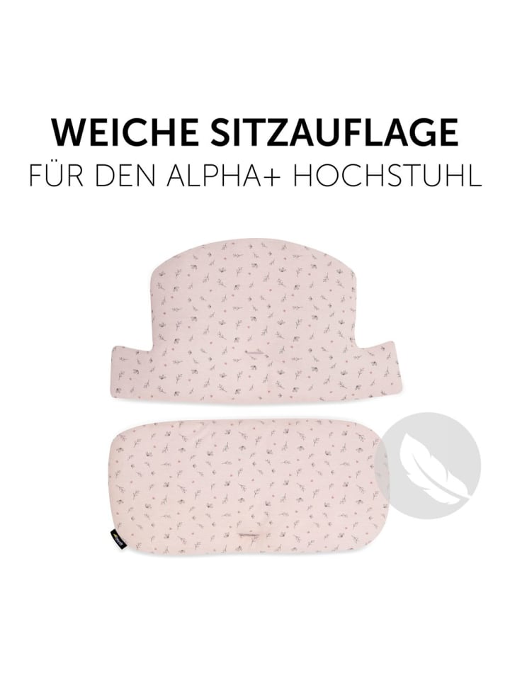Hauck Sitzkissen / Hochstuhlauflage für Alpha Hochstuhl - in rosa,grau günstig kaufen onesize