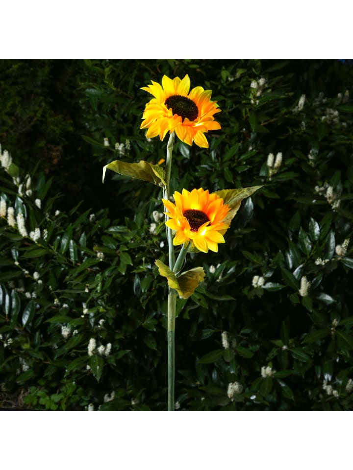 MARELIDA LED Solar Gartenstecker Sonnenblume in gelb - H: 1,25m günstig kaufen onesize