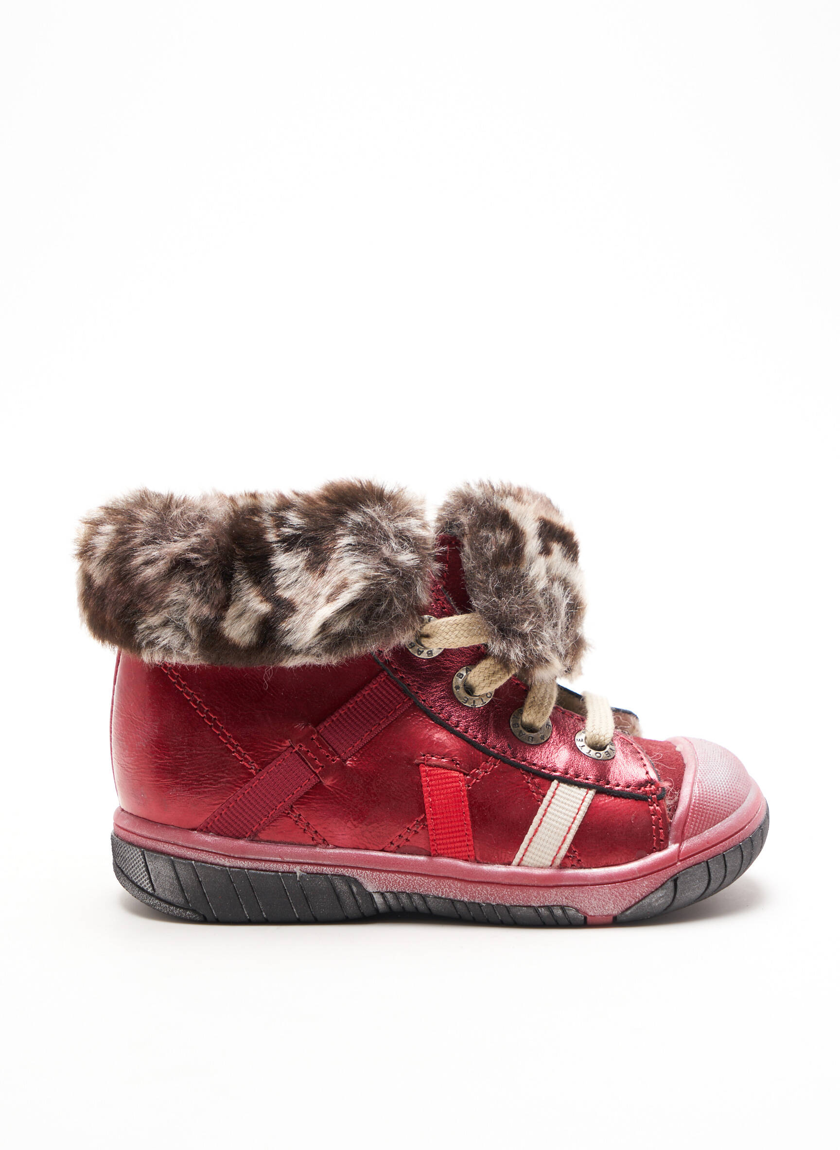 Babybotte Baskets Fille couleur rouge