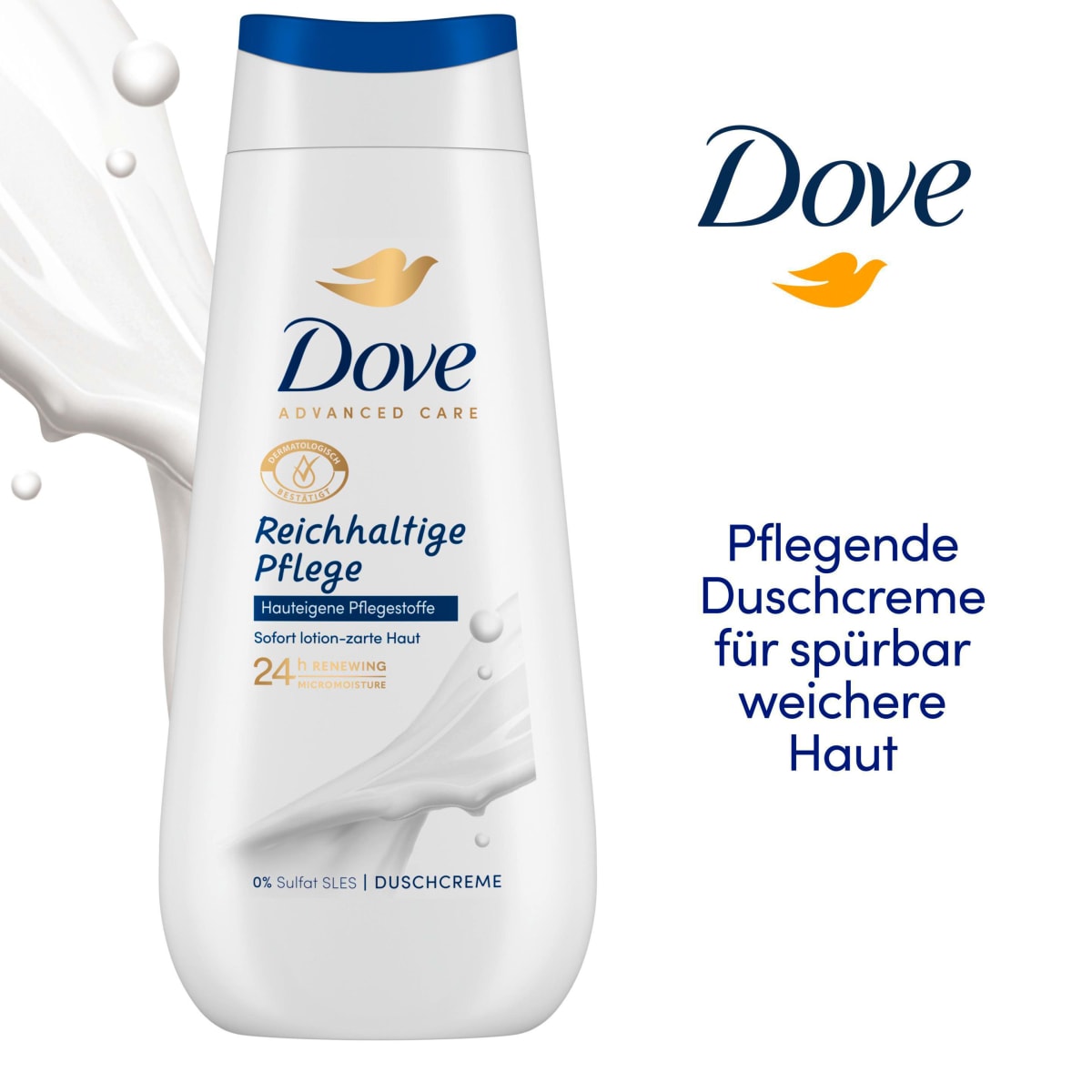 Duschcreme Advanced Care Reichhaltige Pflege, 225 ml