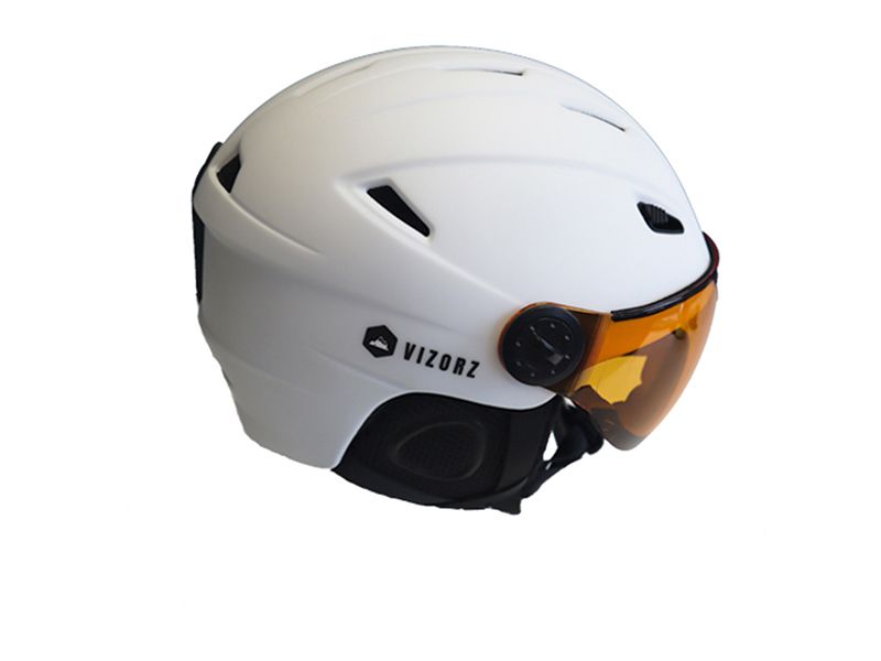 Vizorz 58 - 61 cm Weiße Skihelm Mit Visier