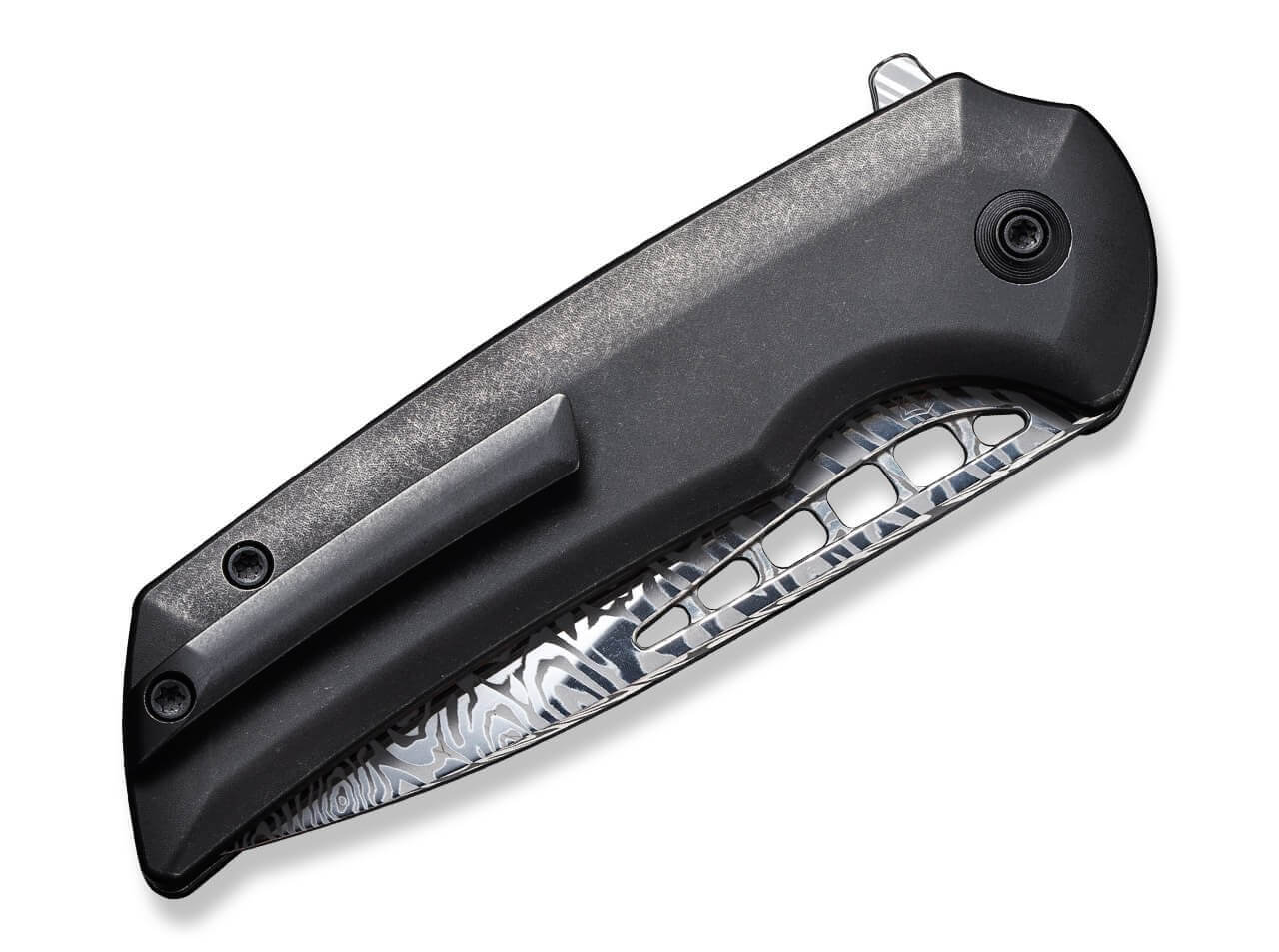 Mini Malice Titanium Black Damascus