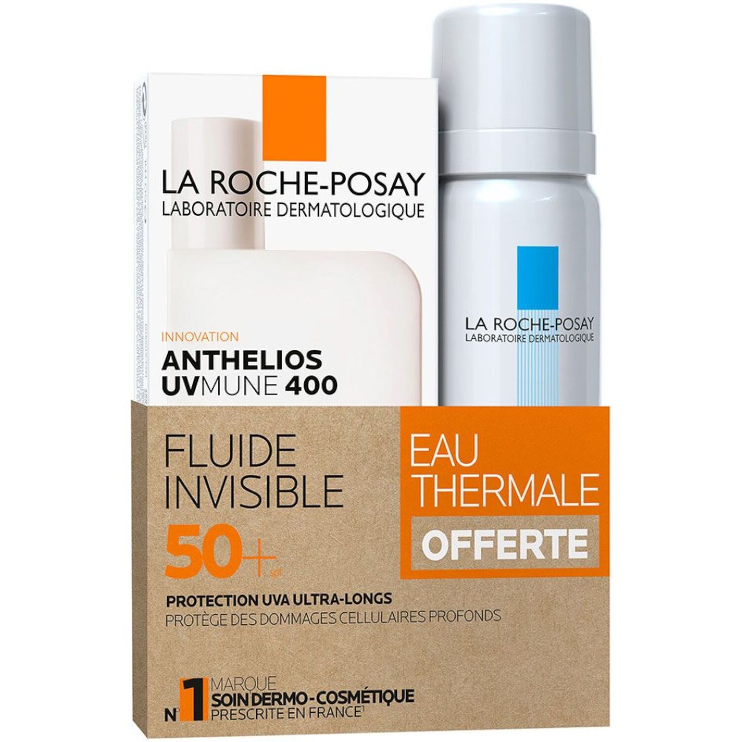 la roche-posay Anthelios SPF50+ Protection Solaire Uva Ultra-Longs 50 ml + Eau thermale 50 ml