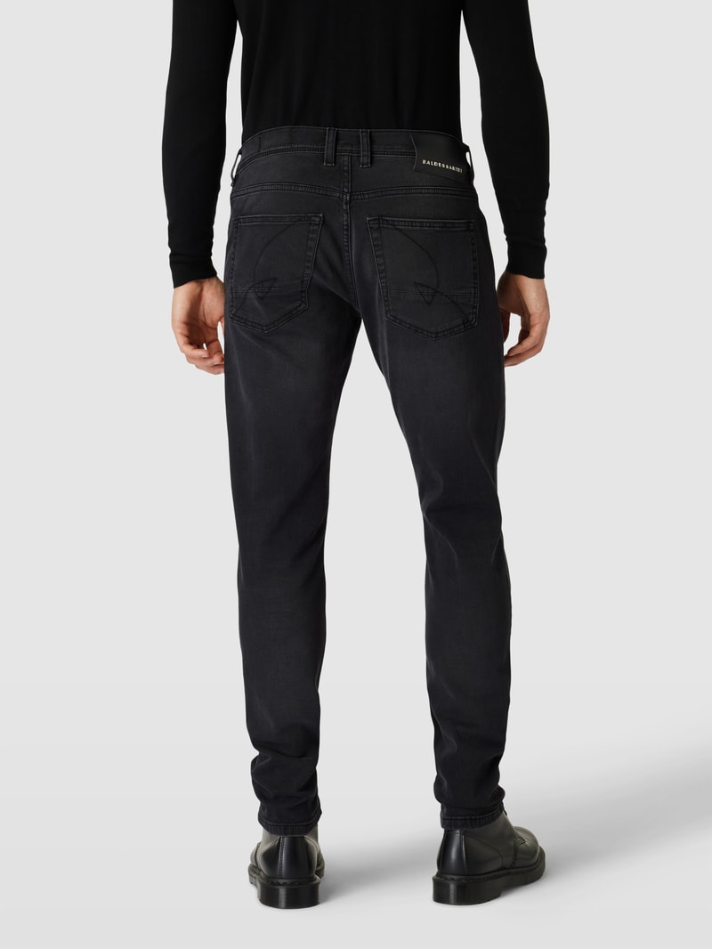 Regular Fit Jeans mit Eingrifftaschen Modell 'Jaden' in schwarz