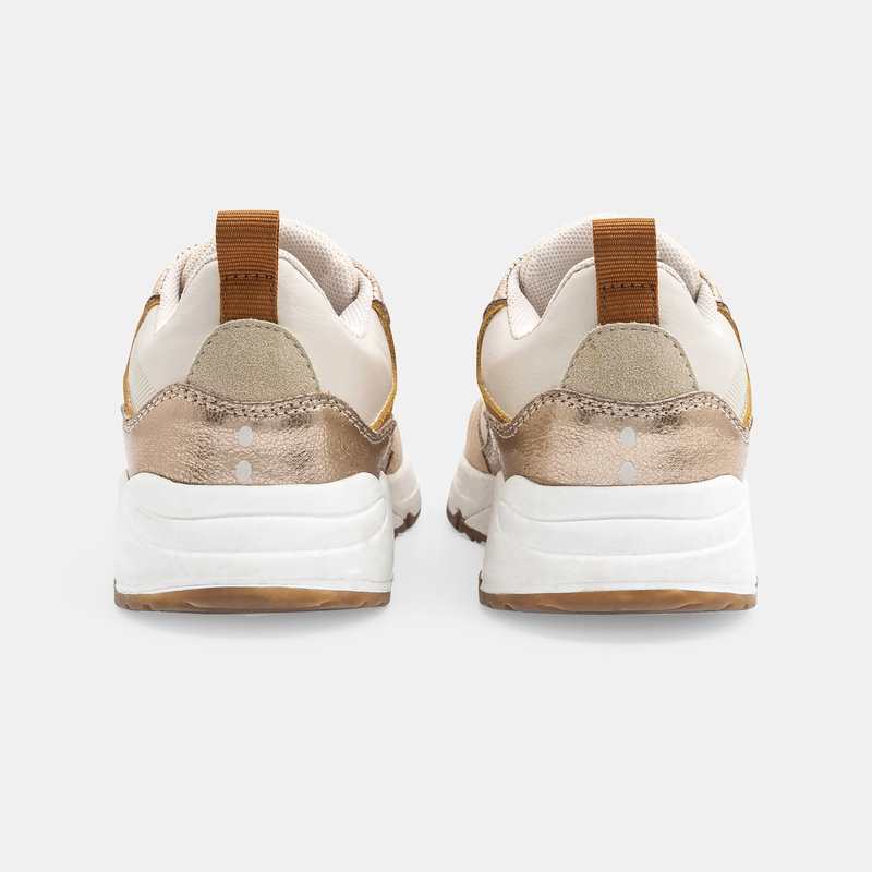 Baskets running beige fille