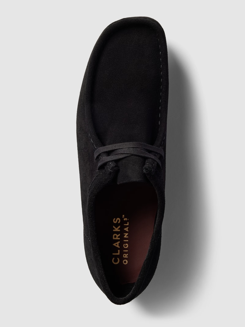 Mokassins aus echtem Leder Modell 'WALLABEE' in schwarz