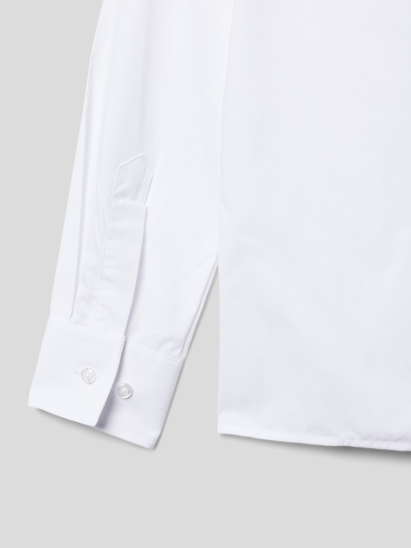 Slim Fit Hemd mit Kentkragen in weiß