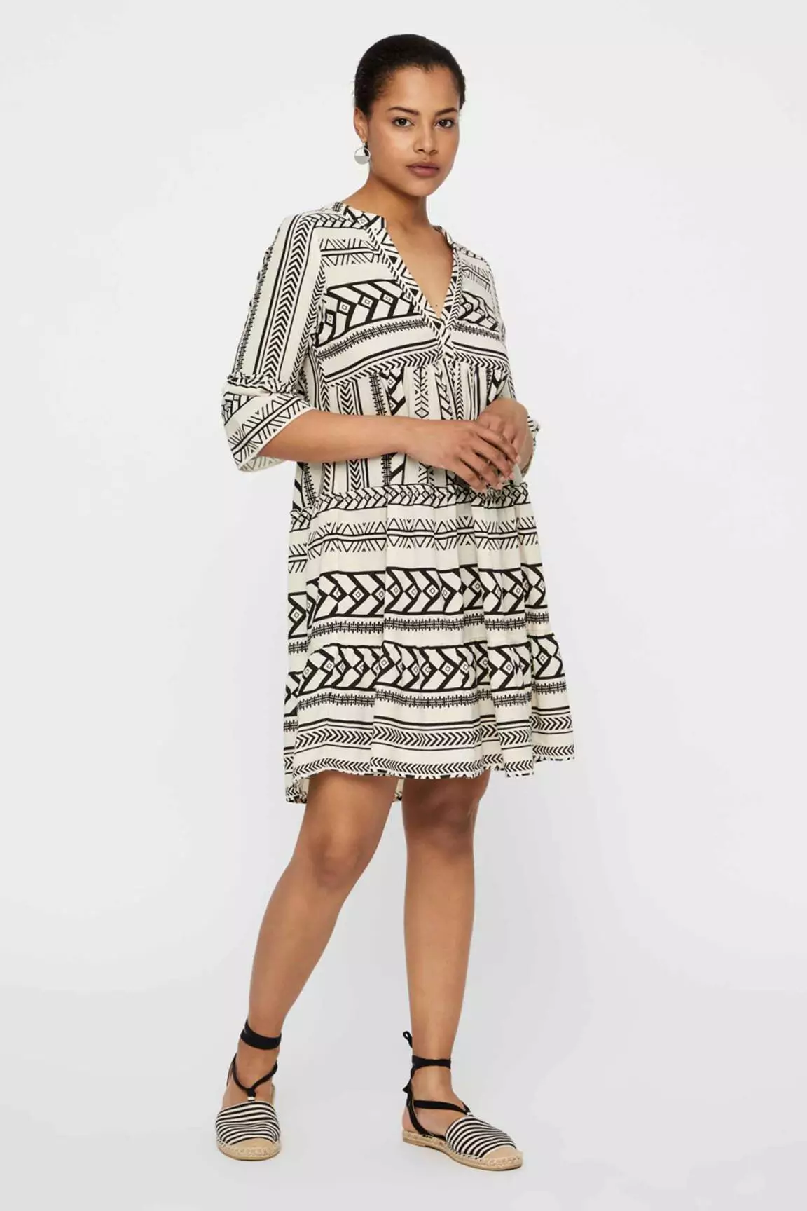 Vero Moda Robes Mi Longues Femme couleur beige
