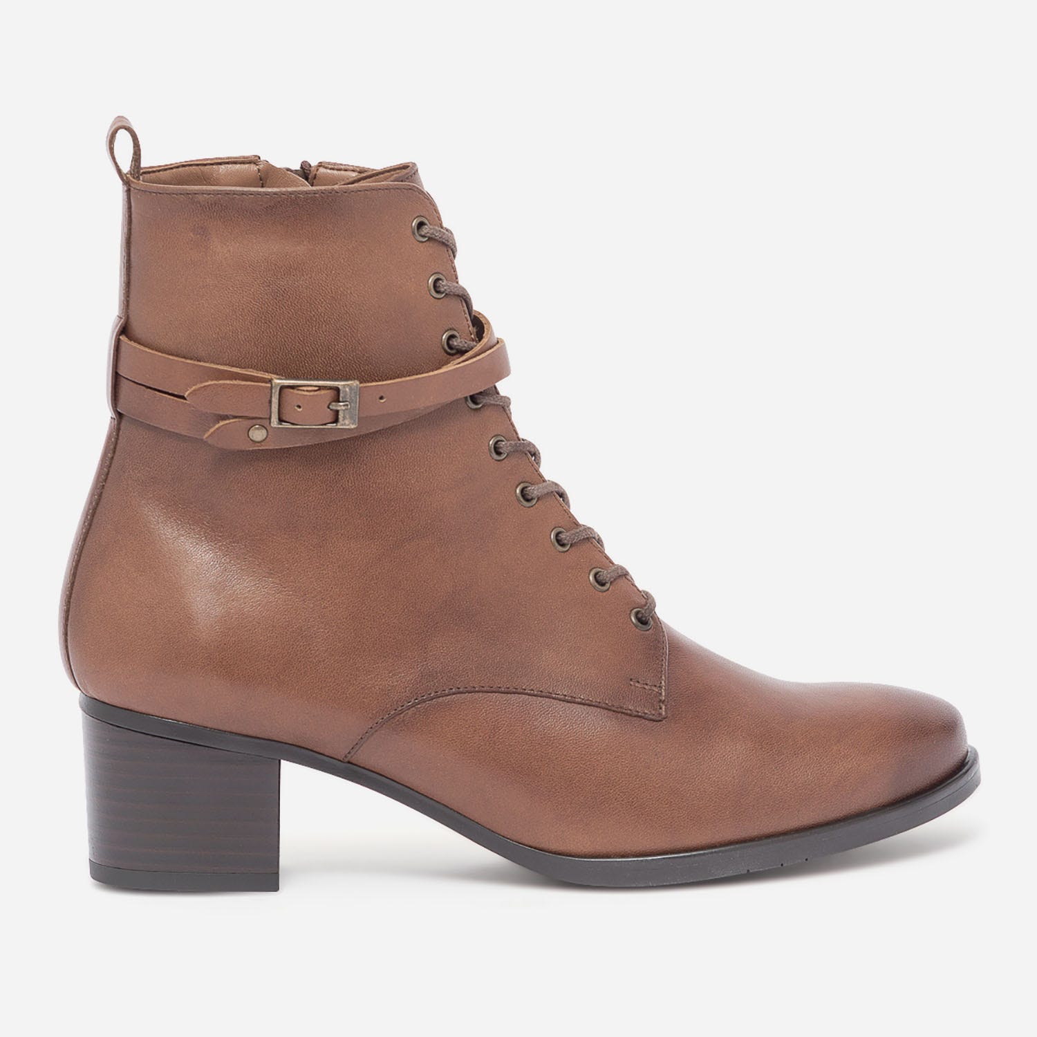 Bottine ERAM FLEX cognac en cuir