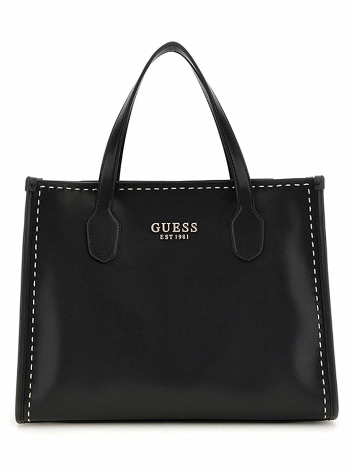 Guess Henkeltasche in Schwarz - (B)25 x (H)33 x (T)12 cm günstig kaufen onesize