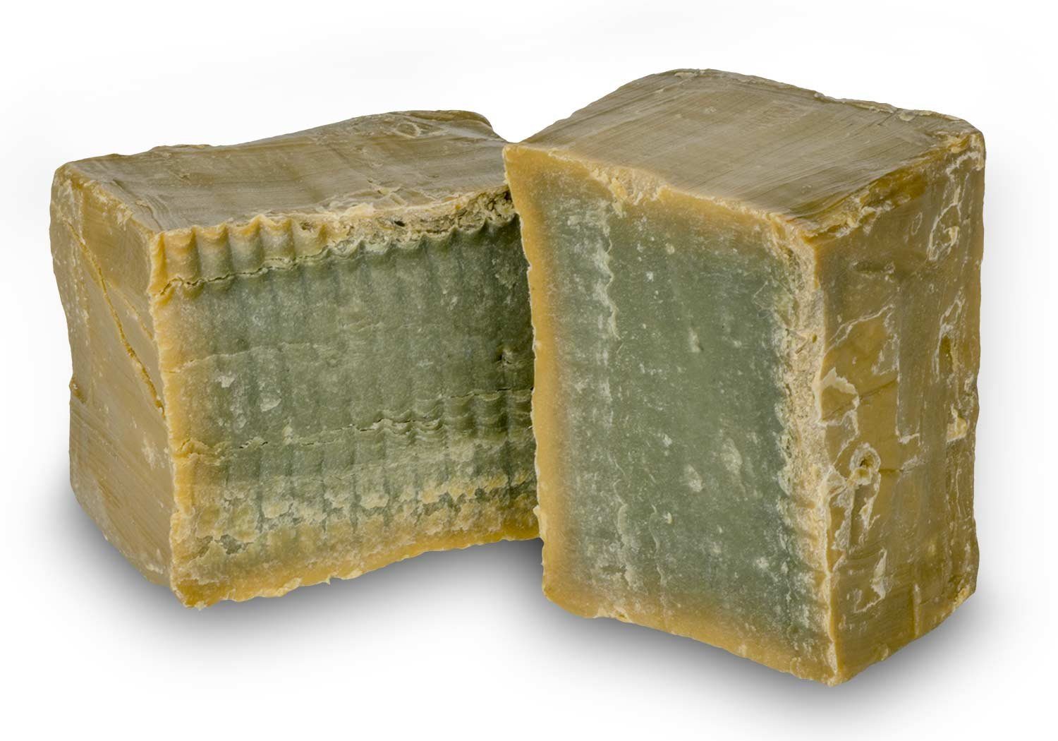 yayago Seifen-Set yayago Aleppo Seife Alepeo Soap vegan ca. 190g mit 96% Olivenöl und 4% Lorbeeröl, die Handseife / Körperseife und Haarseife, die traditionell seit über 1300 Jahren hergestellt wird, zeichnet sich durch einen dezent exotischen Duft a
