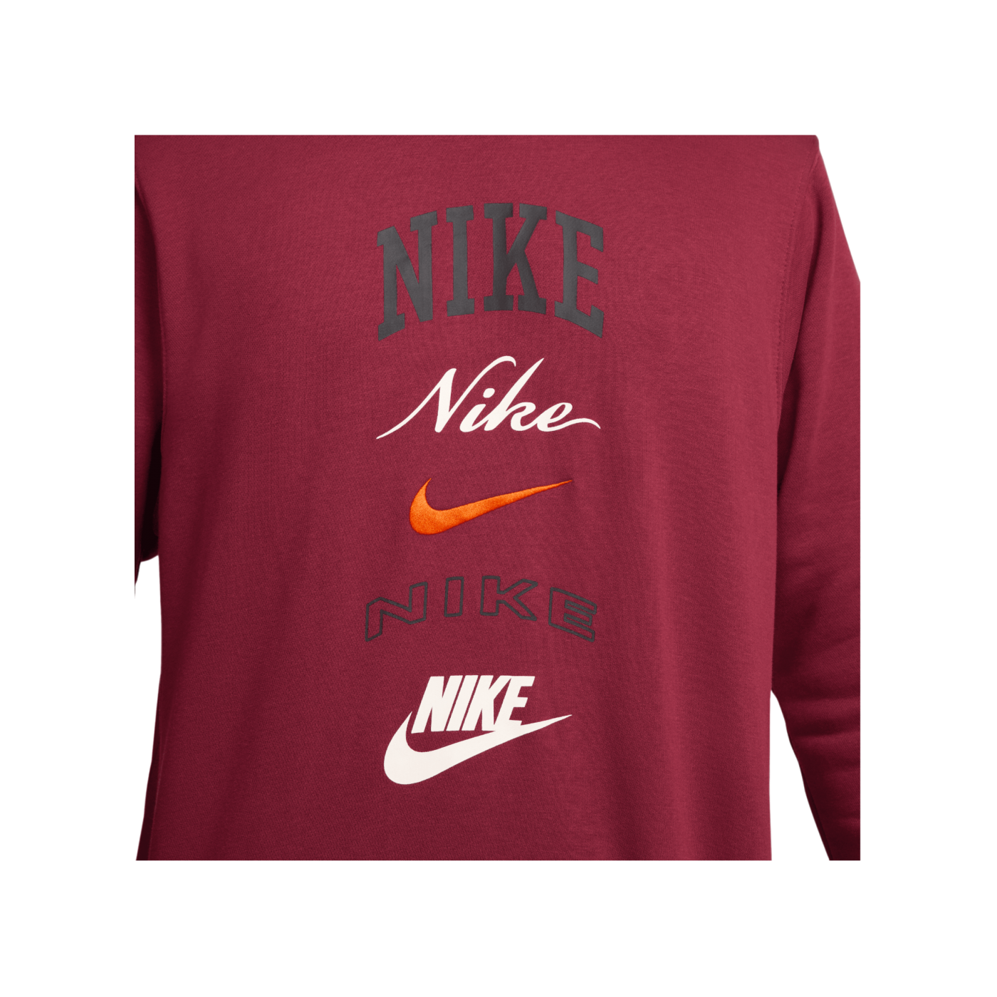 Nike Club Fleece Crew Sweatshirt Rot Orange F677
