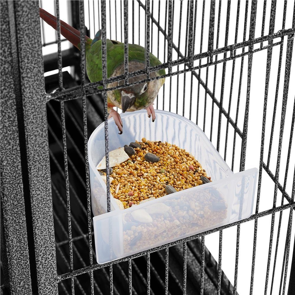 Yaheetech Vogelkäfig, Vogelvoliere Vogelhaus mit Rollen für Nymphensittiche