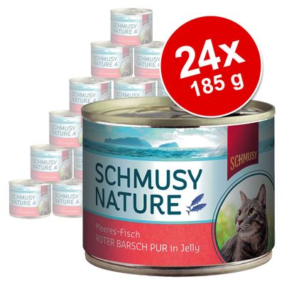 Sparpaket Schmusy Nature Fisch 24 x 185 g