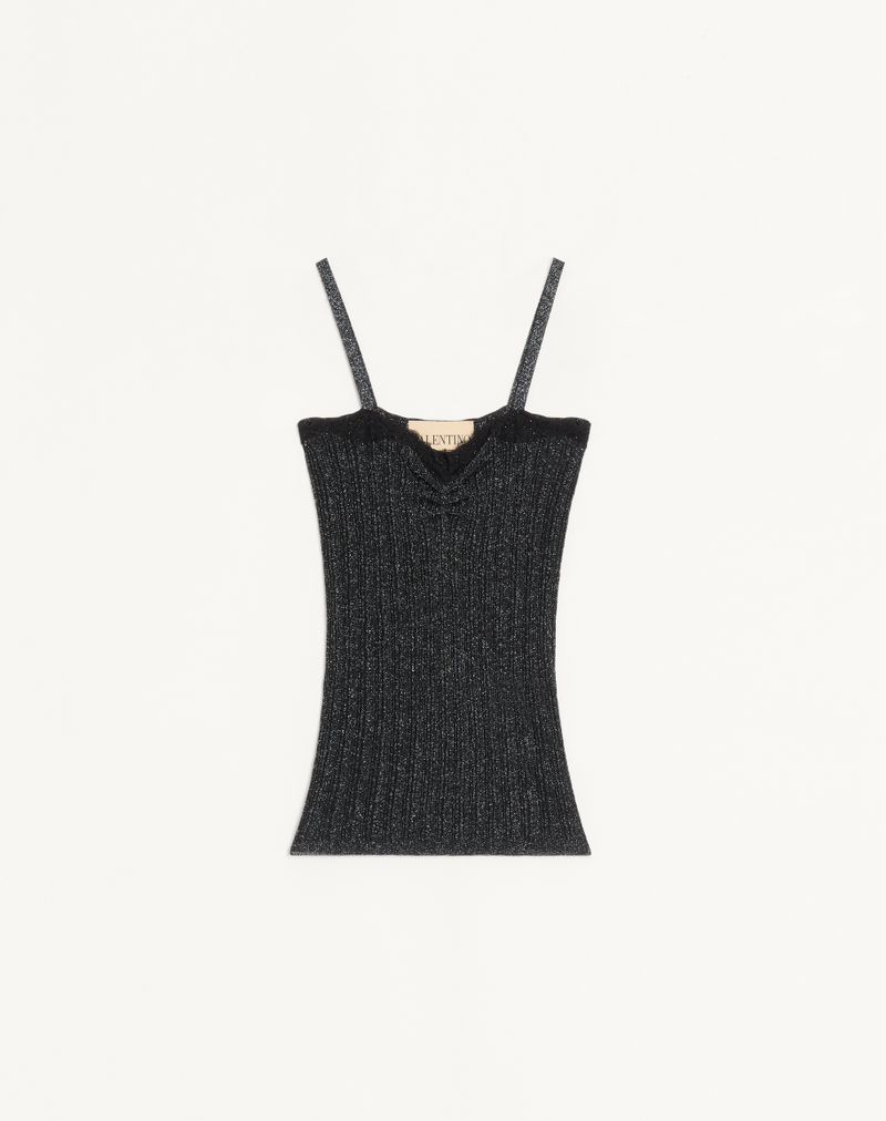 Lurex gebreide top