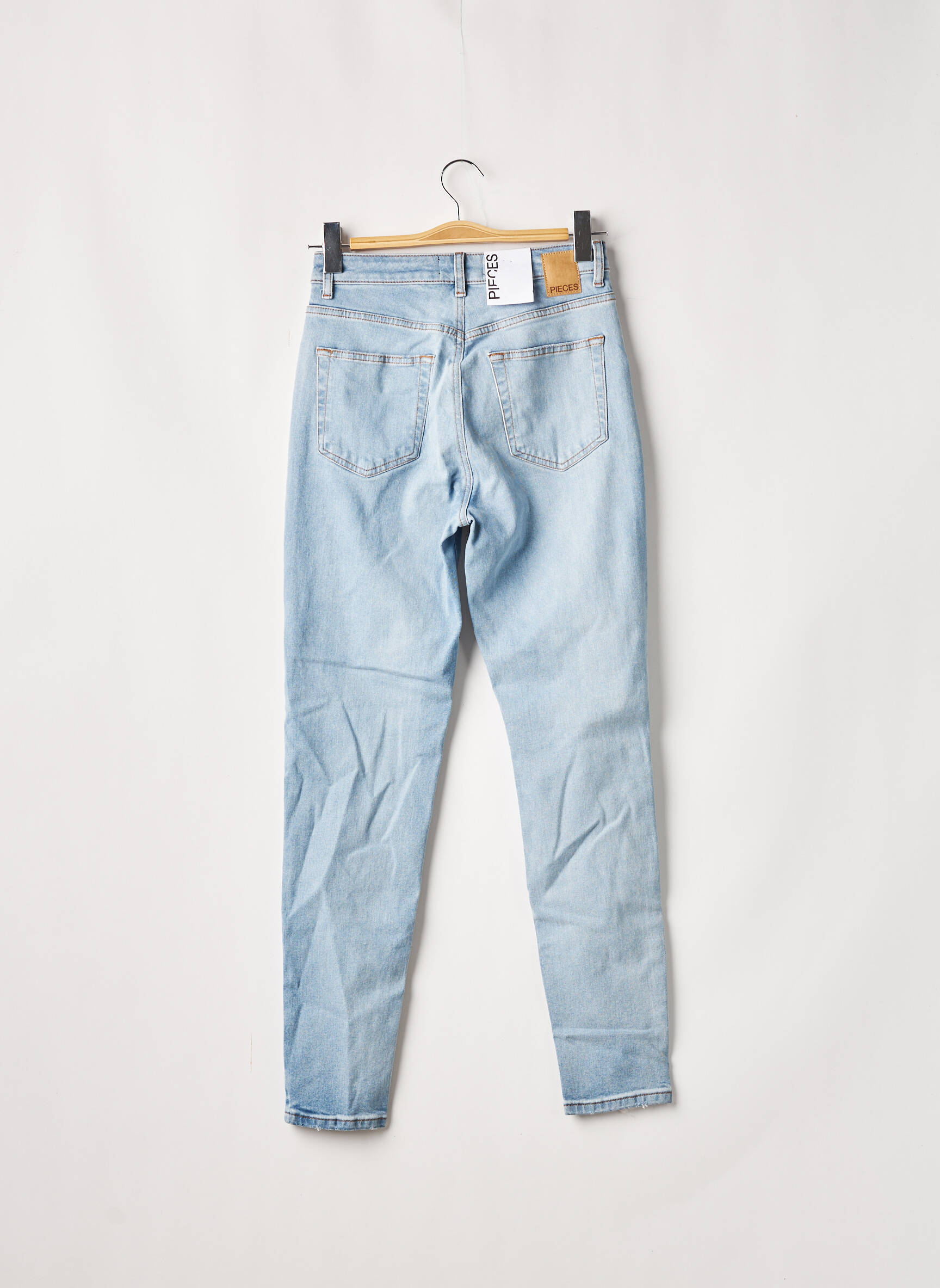 Pieces Jeans Coupe Slim Femme couleur bleu