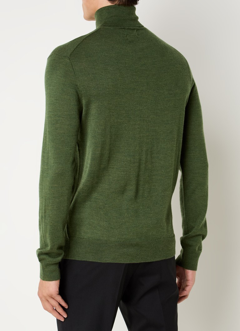 Ralph Lauren Fine-knit wool turtleneck with logo embroidery