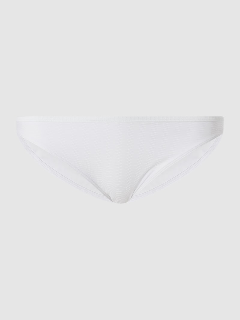 Bikini-Hose mit hohem Beinausschnitt in weiß