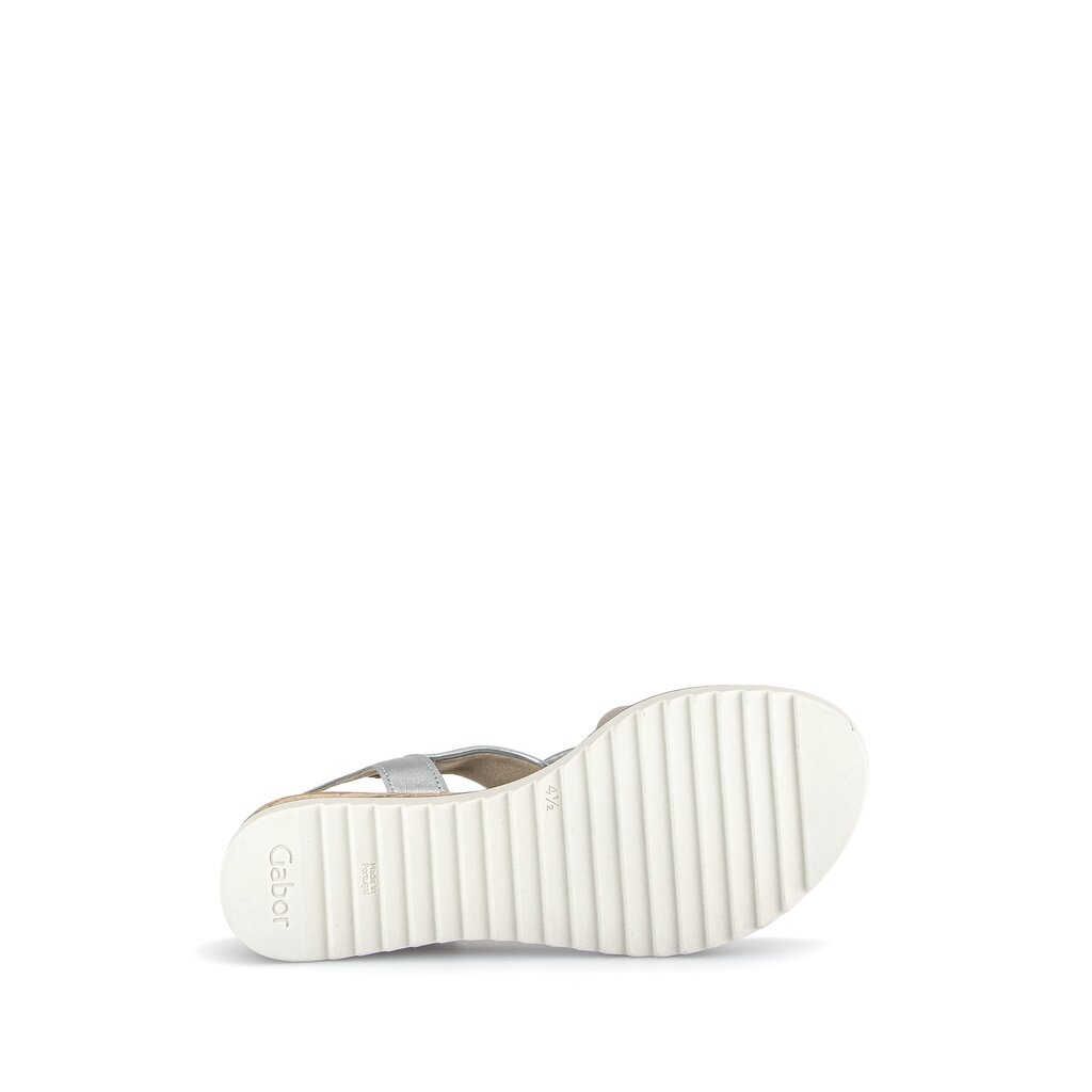 Gabor comfort Keilsandalette silber