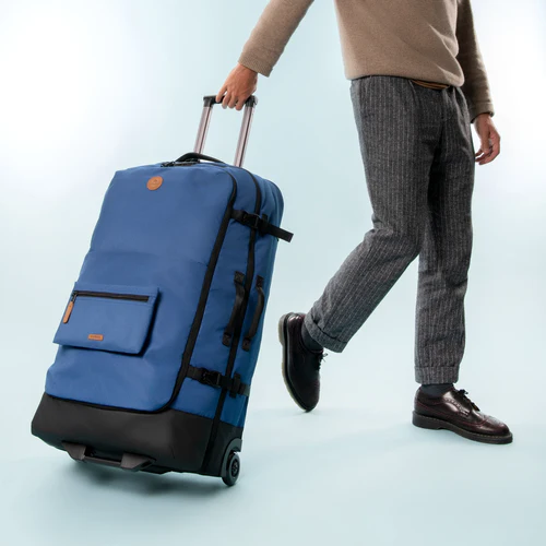 Shiraz large 2-wheel soft suitcase, blue
