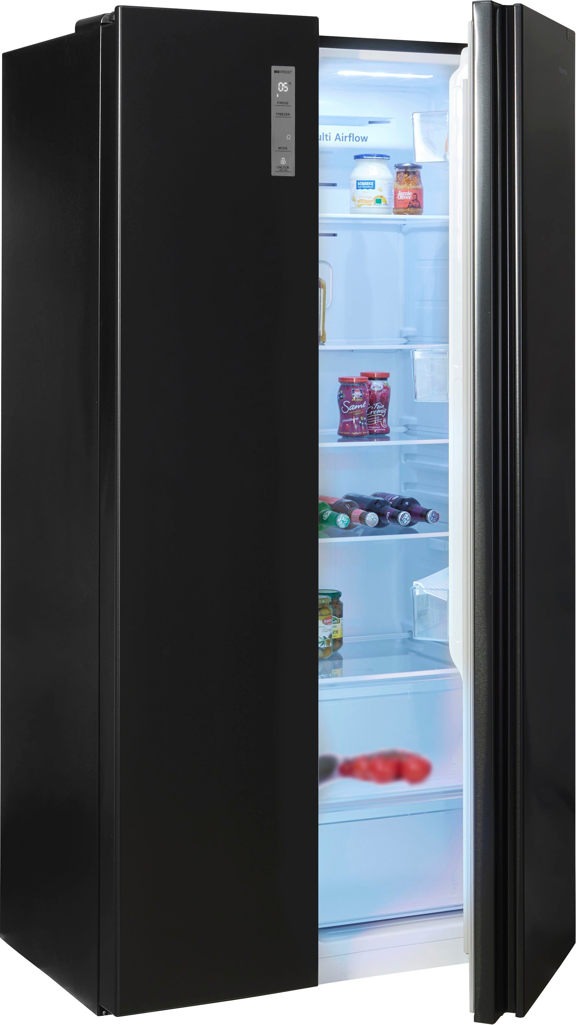 Hisense Side-by-Side RS677N4AFC, 178,6 cm hoch, 91 cm breit