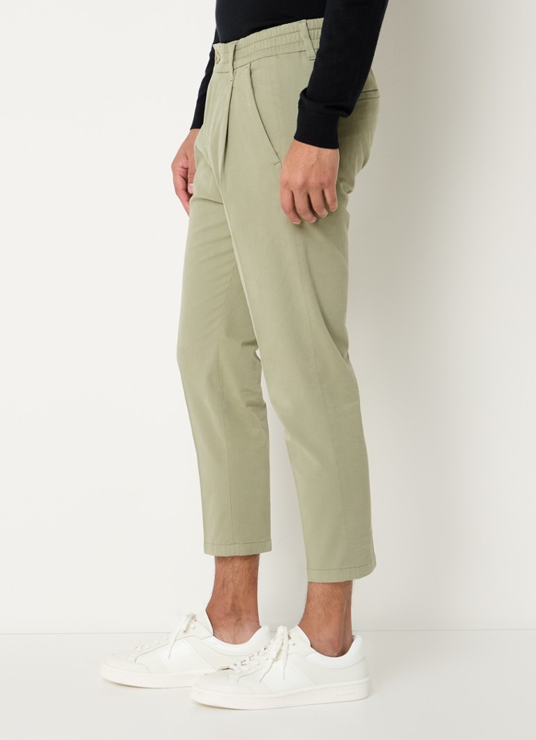 DRYKORN  Chasy tapered fit cropped chino met steekzakken