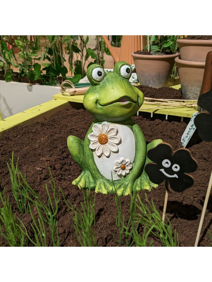 MARELIDA Gartenfigur Frosch Freddi Tierfigur für Beet Gartendeko H: 16cm grün günstig kaufen onesize