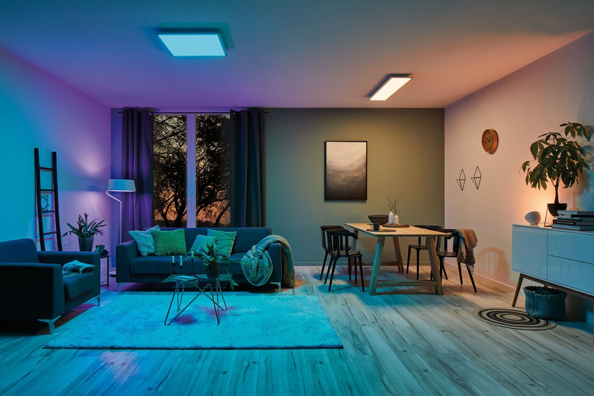 Paulmann LED Panel Amaris, LED fest integriert, Warmweiß