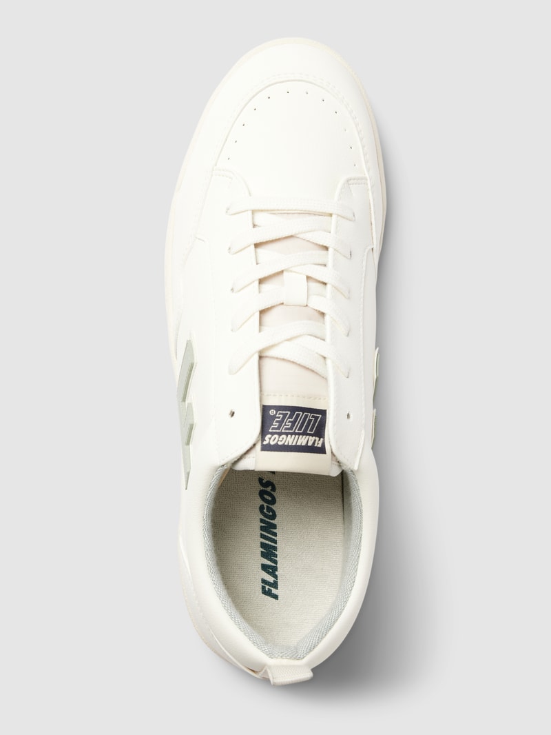 Sneaker mit Label-Details Modell 'Roland' in weiß