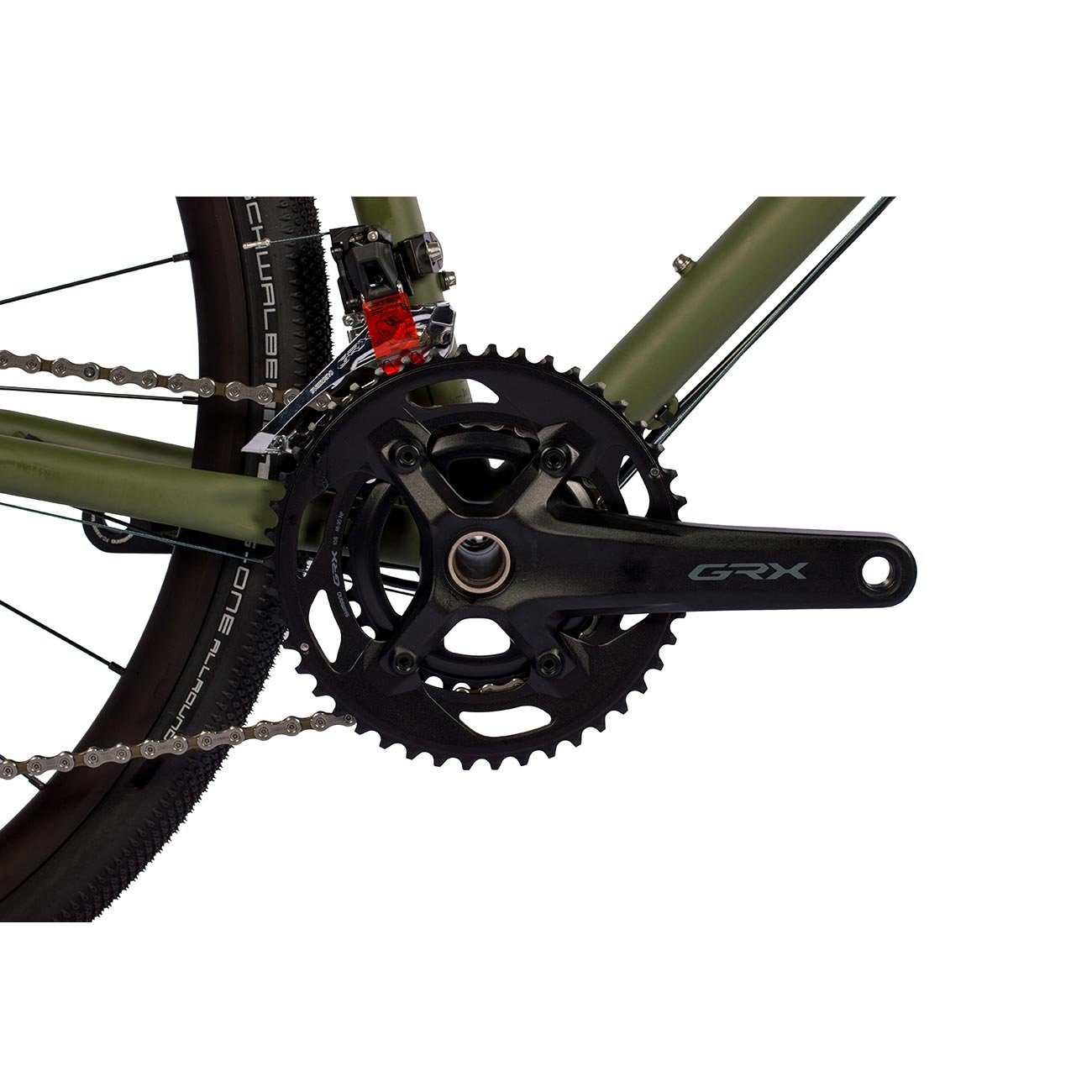 Airtracks Gravelbike Herren Gravel Bike 28 Zoll Fahrrad JB-04, 20 Gang, (Shimano 2x10 Gang GRX-400 / Carbon Gabel / Ritchey Komponenten), Olive Grün Matt / Rahmenhöhen 53cm, 55cm und 57cm - Modell 2022