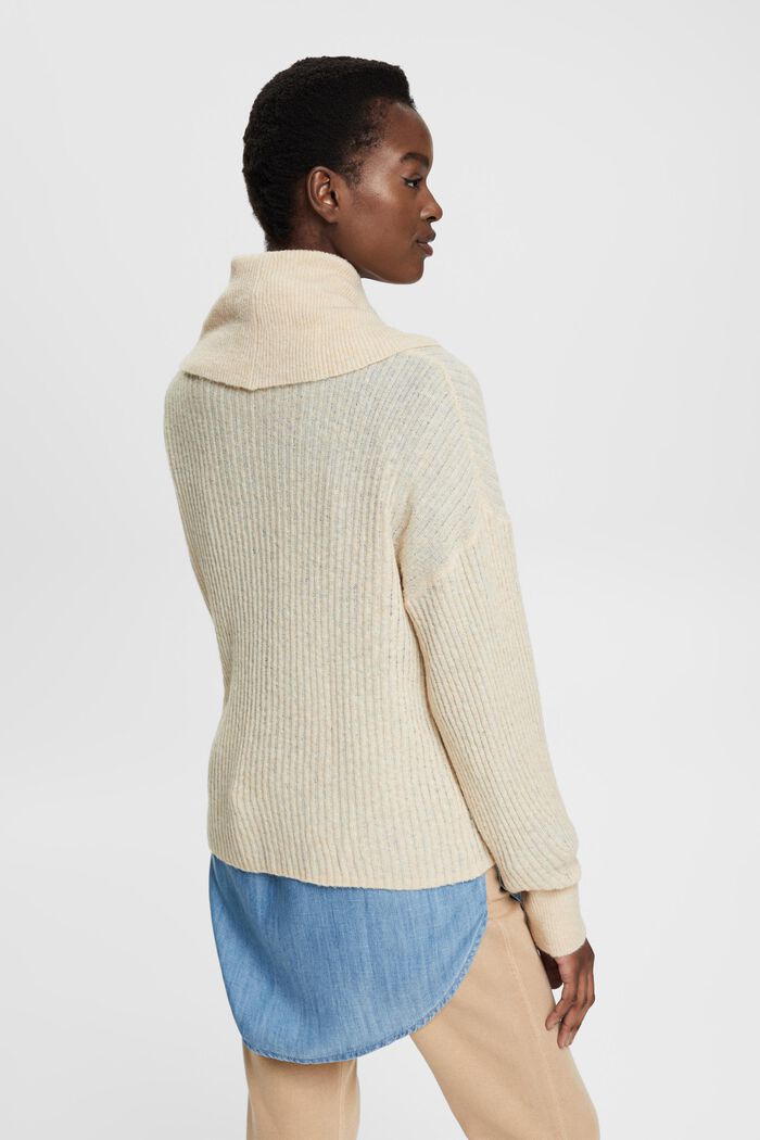 Turtleneck-Pulli aus Wollmix