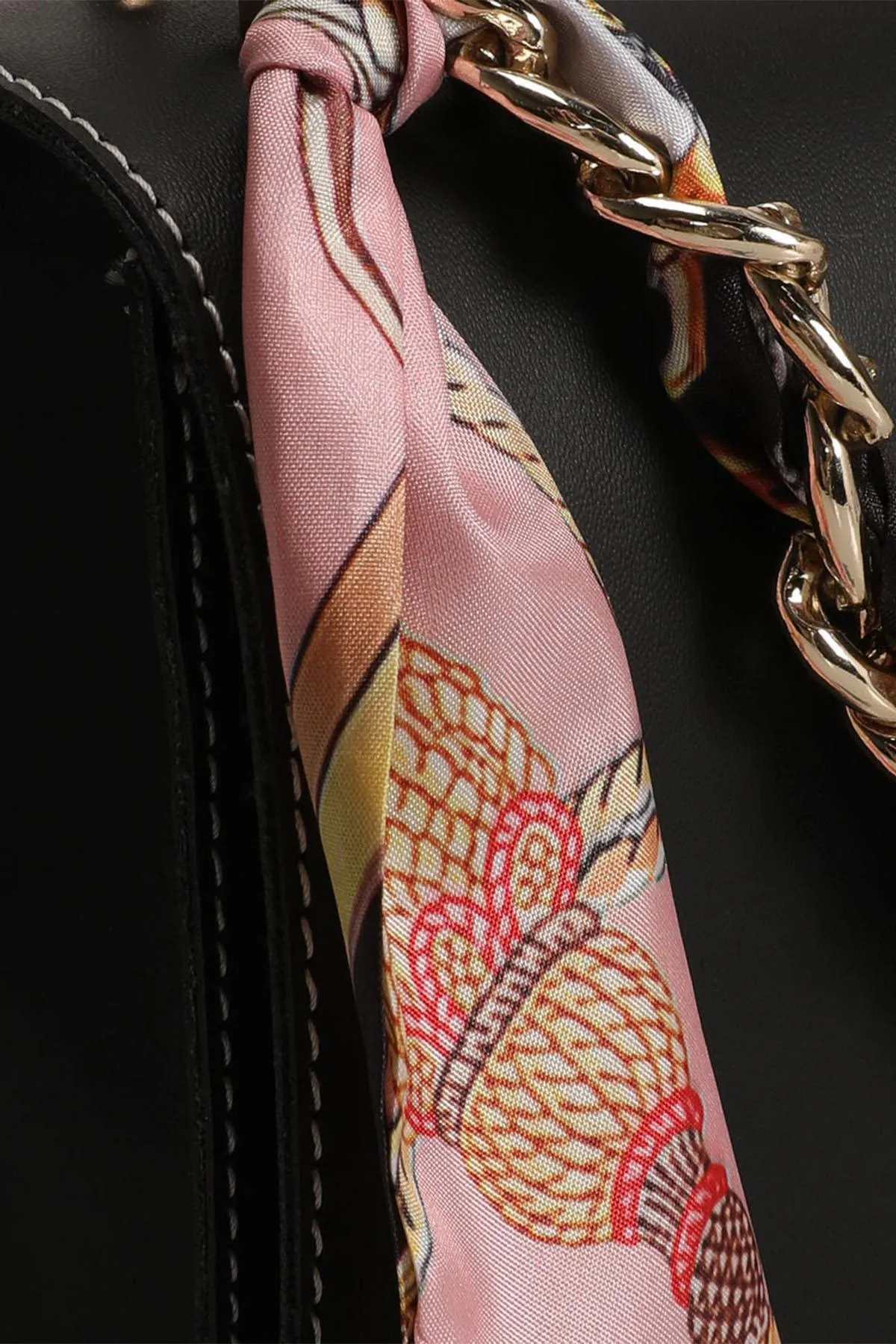 Lucky Bees  Damen Hand- und Schultertasche mit Schal-Accessoire