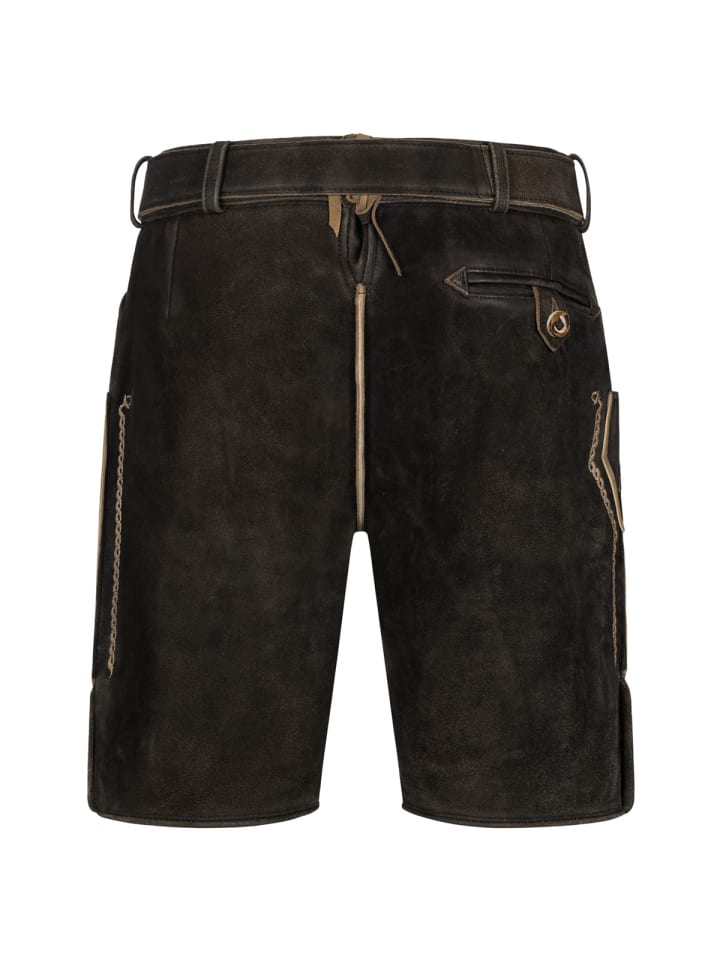KRÜGER Lederhose Orlando in braun günstig kaufen